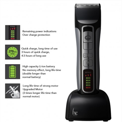 ✓ Rasoio HG New D-Clipper - Trimmer per capelli professionale